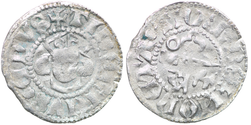 Estonia. Dorpat. Dietrich III Damerov, 1379-1400. AR Artig (18m, 0.87g). Head fa...