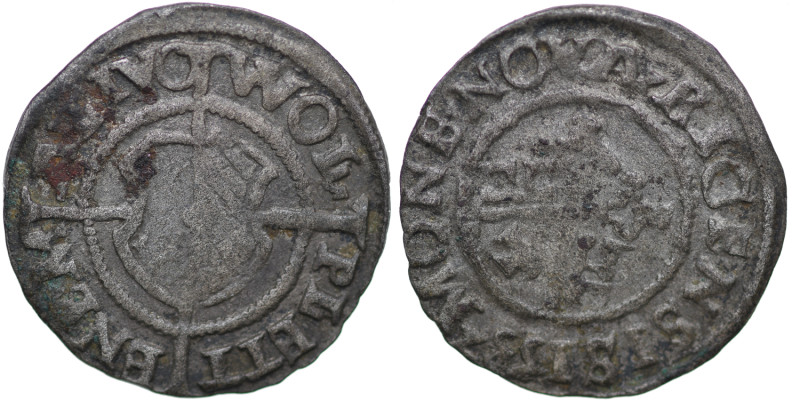 The Livonian Order. Wolter von Plettenberg, 1494-1535. Riga. AR Shilling (18mm, ...