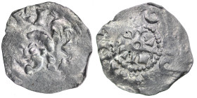 Belgium. Lower Lorraine. Heinrich 1039-1056. AR Denar (18mm, 0.87g). Dinant mint. [HEIN]RICV[S], head left / [_]]O[_]NANT, cross, circle in center, wi...