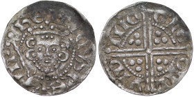 England. Henry III. 1216-1272. AR Penny (19mm, 1.48g). London mint, moneyer Nicole. HENRICVS REX, crowned bust facing, holding scepter / NIC OLE ONL V...