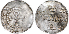 France. Uncertain Mint. Otto III 980-1002. AR Denar (17mm, 1.29g). Uncertain mint, perhaps Verdun(?). + GRA + DT + REX +, O/T+T/O cross written / S MA...