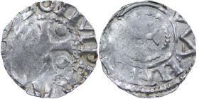 Germany. Saxony. Otto III 983-1002. AR Denar (17mm, 1.48g). Dortmund mint. ODDOIMPERA[TOR], cross with pellet in each quarter / Cross with pellets at ...