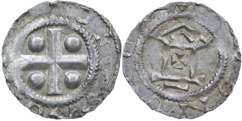 Germany. Mainz. Otto III 983-1002. AR Denar (17mm, 1.22g). Mainz mint. Cross wit...