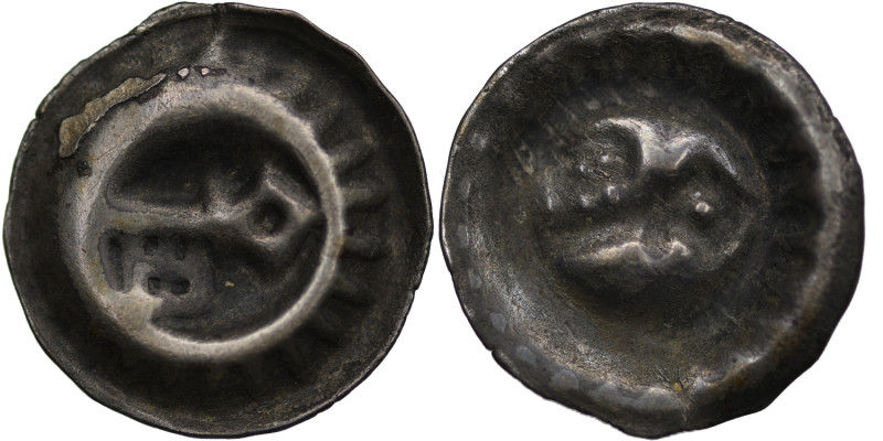 Germany. Bremen. Anonymous. 14th century. AR Brakteat (Hohlpfennig) (16mm, 0.50g...