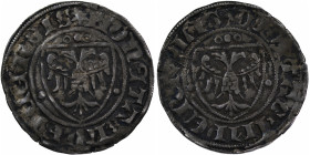 Germany. Lübeck. After 1392. AR Sechsling (23mm, 1.63g). Two headed eagle / Two headed eagle. Jesse 411. Very Fine.