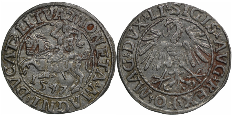 Polish-Lithuanian Commonwealth. Sigismund August of Poland, 1544-1572. AR Half G...