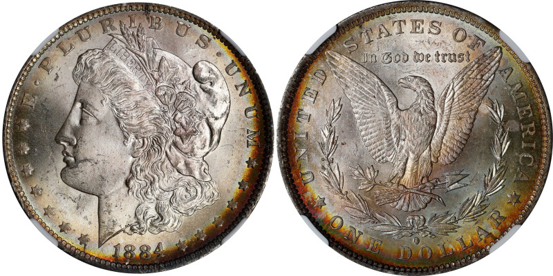 1884-O Morgan Silver Dollar. MS-64 (NGC).
PCGS# 7154. NGC ID: 254N.

Estimate...