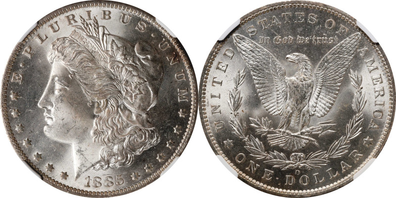 1885-O Morgan Silver Dollar. MS-65 (NGC).
PCGS# 7162. NGC ID: 254T.

Estimate...