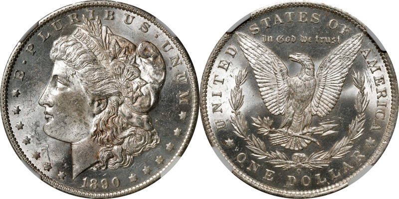 1890-O Morgan Silver Dollar. MS-62 (NGC).
PCGS# 7200. NGC ID: 255E.

Estimate...