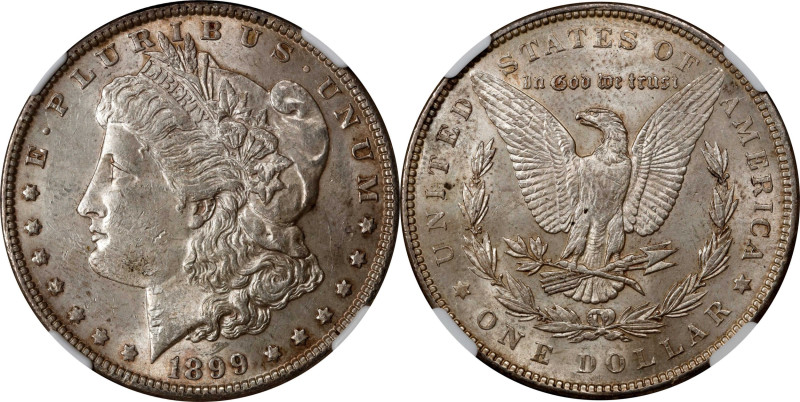 1899 Morgan Silver Dollar. MS-60 (NGC).
PCGS# 7258. NGC ID: 256B.

Estimate: ...