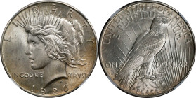 1926-D Peace Silver Dollar. MS-64 (NGC).
PCGS# 7368. NGC ID: 257P.

Estimate: $390