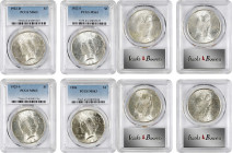 Lot of (4) Peace Silver Dollars. MS-63 (PCGS).
Included are: 1922-D; 1922-S; 1925-S; and 1926.

Estimate: $400