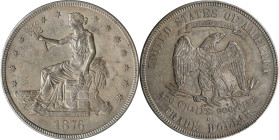 1876-S Trade Dollar. Type II/II. AU-58 Details--Cleaned (ANACS).
PCGS# 7043. NGC ID: 253B.

Estimate: $375