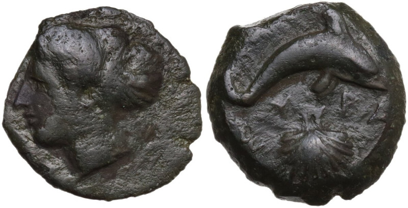 Sicily. Syracuse. Second Democracy (466-405 BC). AE Hemiliton, after 410 BC. Obv...