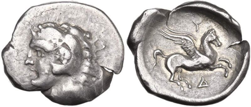 Continental Greece. Illyria, Epidamnos-Dyrrhachium. AR Drachm, c. 250-229 BC. Ob...