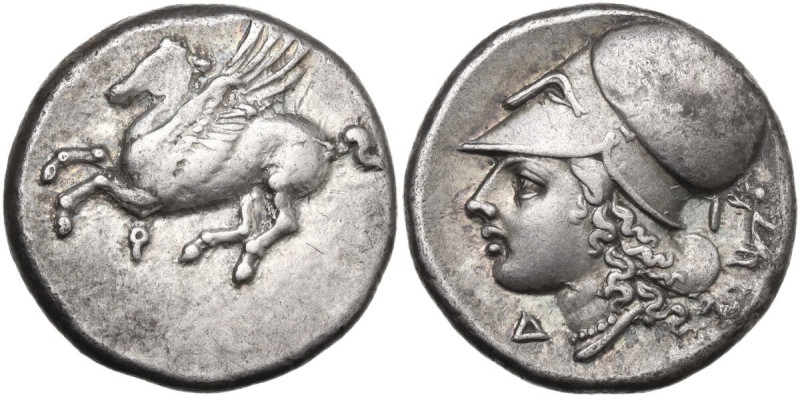 Continental Greece. Corinthia, Corinth. AR Stater, c. 350/45-285 BC. Obv. Pegaso...