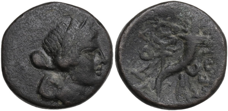 Greek Asia. Phrygia, Laodikea. AE 21 mm, 133-67 BC. Obv. Diademed bust of Aphrod...