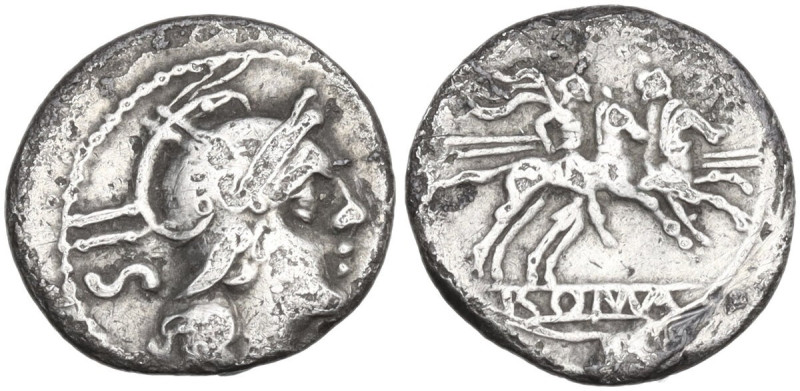 Anonymous. Sestertius, Capua mint, late summer 216 BC. Obv. Helmeted head of Rom...
