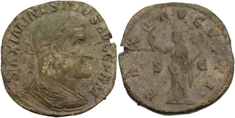 Maximinus I (235-238). Sestertius, Rome mint, 236-238 AD. Obv. MAXIMINVS PIVS AV...