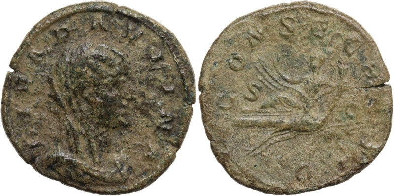 Paulina, wife of Maximinus I (died 235 AD). AE Sestertius, 235-236. Obv. Bust of...