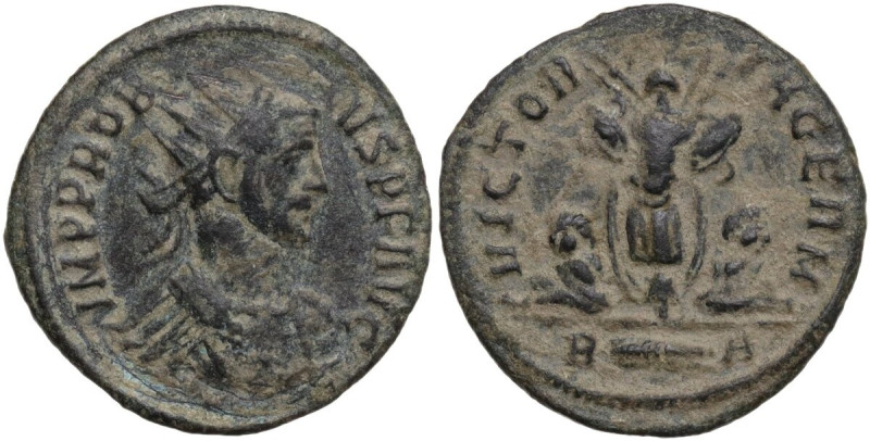 Probus (276-282). AE Antoninianus. Obv. Bust of Probus, radiate, cuirassed, righ...