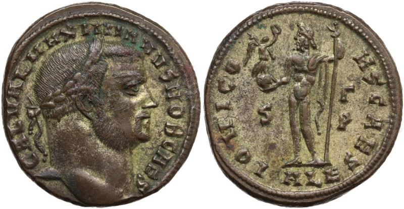 Galerius (305-311). AE1, Alexandria mint, 304-305. Obv. GAL VAL MAXIMIANVS NOB C...