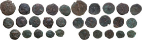 Ptolemaic Kingdom. Multiple lot of fifteen (15) unclassified AE coins. AE.