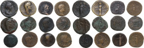 The Roman Empire. Multiple lot of twelve (12) unclassified AE coins. AE.