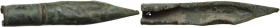 Bronze pen nib. Roman? 47 mm.