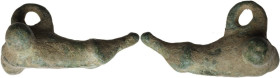Bronze phallic pendant. Roman. 37 mm.
