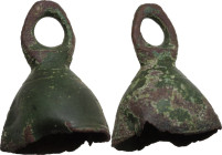 Bronze bell. Roman period, 1st-3rd century. Height: 34 mm.