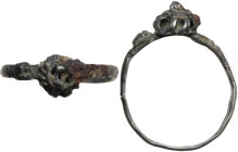 Silver ring. Medieval. inner diameter: 15 mm.