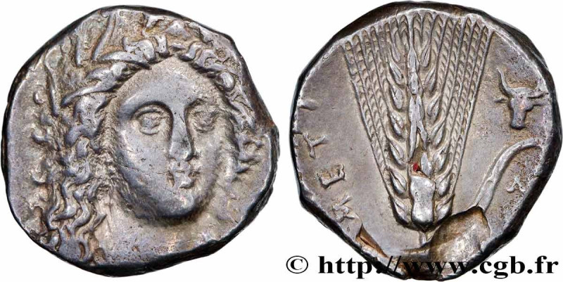 LUCANIA - METAPONTUM
Type : Nomos, statère ou didrachme 
Date : c. 330-290 AC. 
...