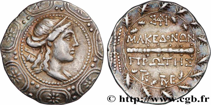 MACEDONIA - AMPHIPOLIS
Type : Tétradrachme stéphanophore 
Date : c. 150 AC. 
Min...