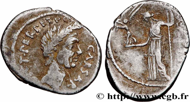JULIUS CAESAR
Type : Denier 
Date : février - mars 
Date : 44 AC. 
Mint name / T...