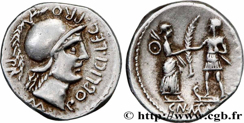 POMPEY THE YOUNGER
Type : Denier 
Date : c. 46-45 AC. 
Mint name / Town : Espagn...