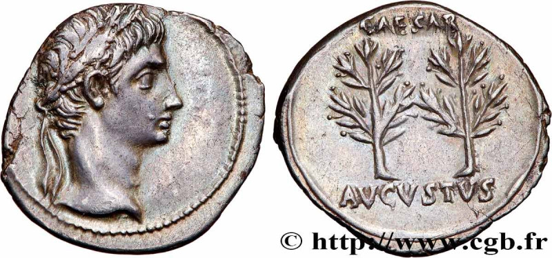 AUGUSTUS
Type : Denier 
Date : 19-18 AC. 
Mint name / Town : Gaule, Nîmes 
Metal...