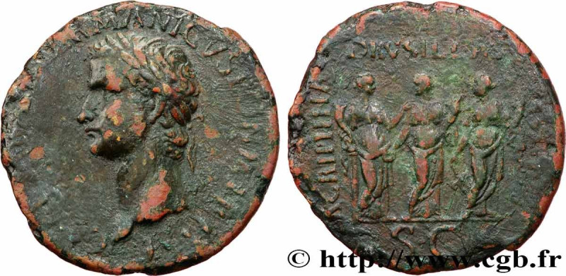 CALIGULA
Type : Sesterce 
Date : 37-38 
Mint name / Town : Rome 
Metal : copper ...