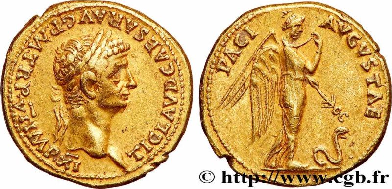 CLAUDIUS
Type : Aureus 
Date : 46-47 
Mint name / Town : Lyon 
Metal : gold 
Dia...