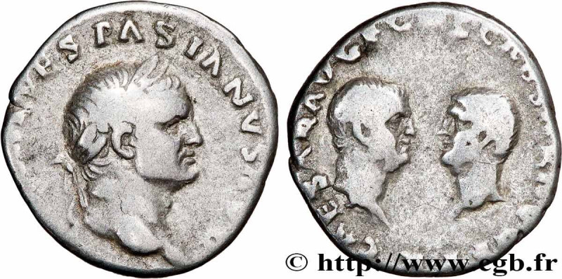 VESPASIAN, TITUS and DOMITIAN
Type : Denier 
Date : janvier - juin 
Mint name / ...