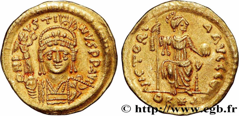 JUSTIN II
Type : Solidus 
Date : 566-578 
Mint name / Town : Constantinople 
Met...