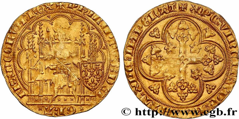 PHILIP VI OF VALOIS
Type : Écu d'or à la chaise 
Date : 10/04/1343 
Date : n.d. ...
