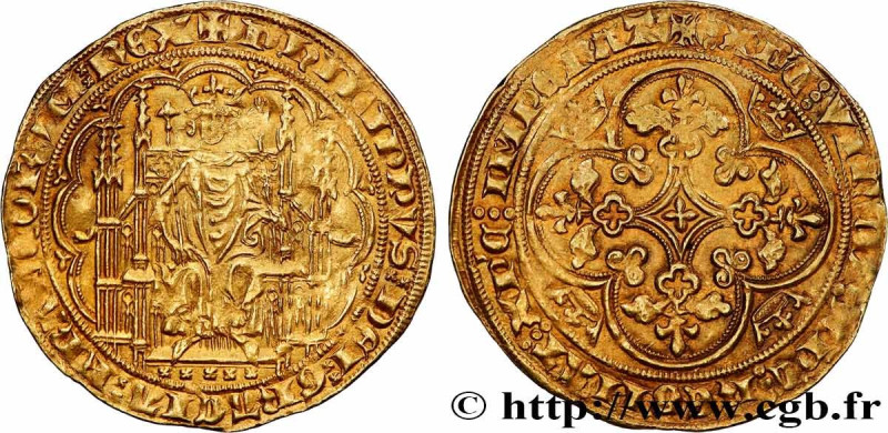 PHILIP VI OF VALOIS
Type : Chaise d'or 
Date : 17/07/1346 
Metal : gold 
Millesi...