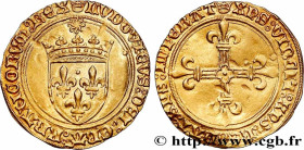 LOUIS XI THE "PRUDENT"
Type : Écu d'or au soleil 
Date : 02/11/1475 
Date : n.d. 
Mint name / Town : Tours 
Metal : gold 
Millesimal fineness : 963  ‰...