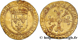 FRANCIS I
Type : Écu d'or au soleil, 2e type 
Date : 23/01/1515 
Date : n.d. 
Mint name / Town : Gênes 
Metal : gold 
Millesimal fineness : 963  ‰
Dia...