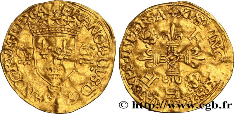 FRANCIS I
Type : Écu d'or aux salamandres, 2e type 
Date : 24/02/1540 
Date : n....