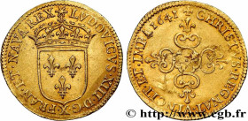 LOUIS XIII
Type : Écu d'or au soleil, 1er type 
Date : 1641 
Mint name / Town : Amiens 
Quantity minted : 25060 
Metal : gold 
Millesimal fineness : 9...
