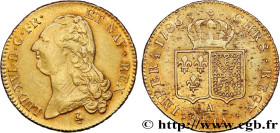 LOUIS XVI
Type : Double louis d'or dit "aux écus accolés" 
Date : 1786 
Mint name / Town : Paris 
Quantity minted : 2641702 
Metal : gold 
Millesimal ...