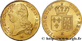LOUIS XVI
Type : Double louis d’or dit "aux écus accolés" 
Date : 1786 
Mint name / Town : Bordeaux 
Quantity minted : 492022 
Metal : gold 
Millesima...