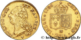 LOUIS XVI
Type : Double louis d’or dit "aux écus accolés" 
Date : 1786 
Mint name / Town : Strasbourg 
Quantity minted : 138937 
Metal : gold 
Millesi...